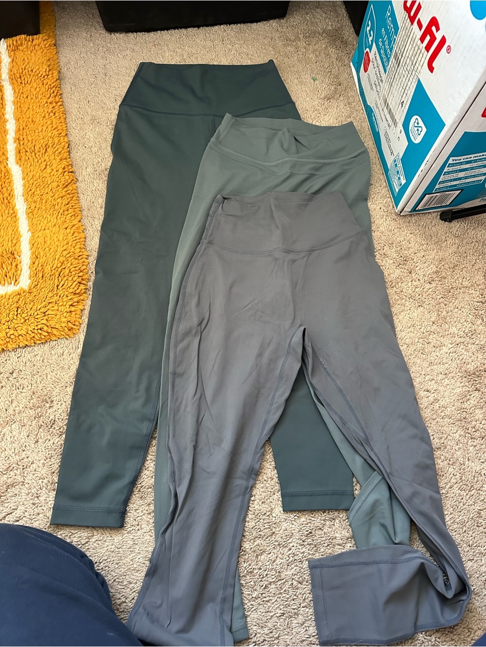 3 pairs of High-Waisted Workout Leggings